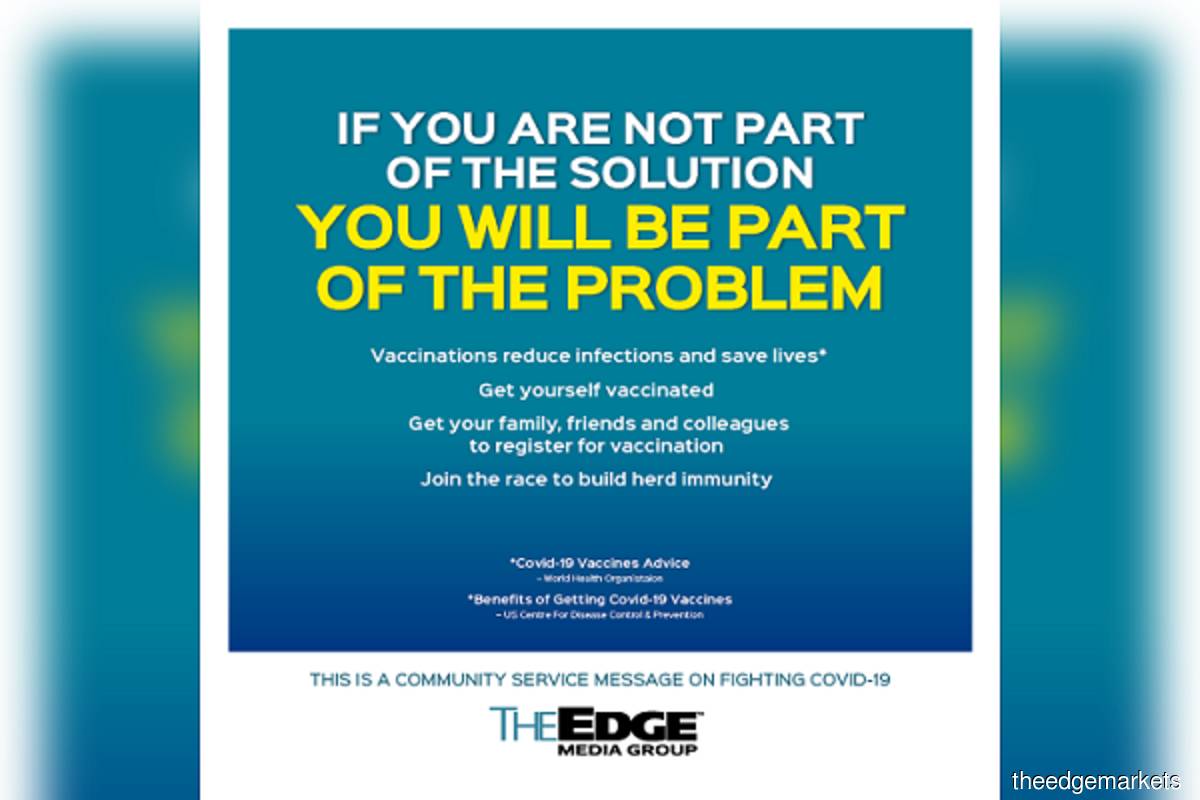 The Edge launches ad campaign and Covid-19 vaccination tracker to get people to join race to build herd immunity